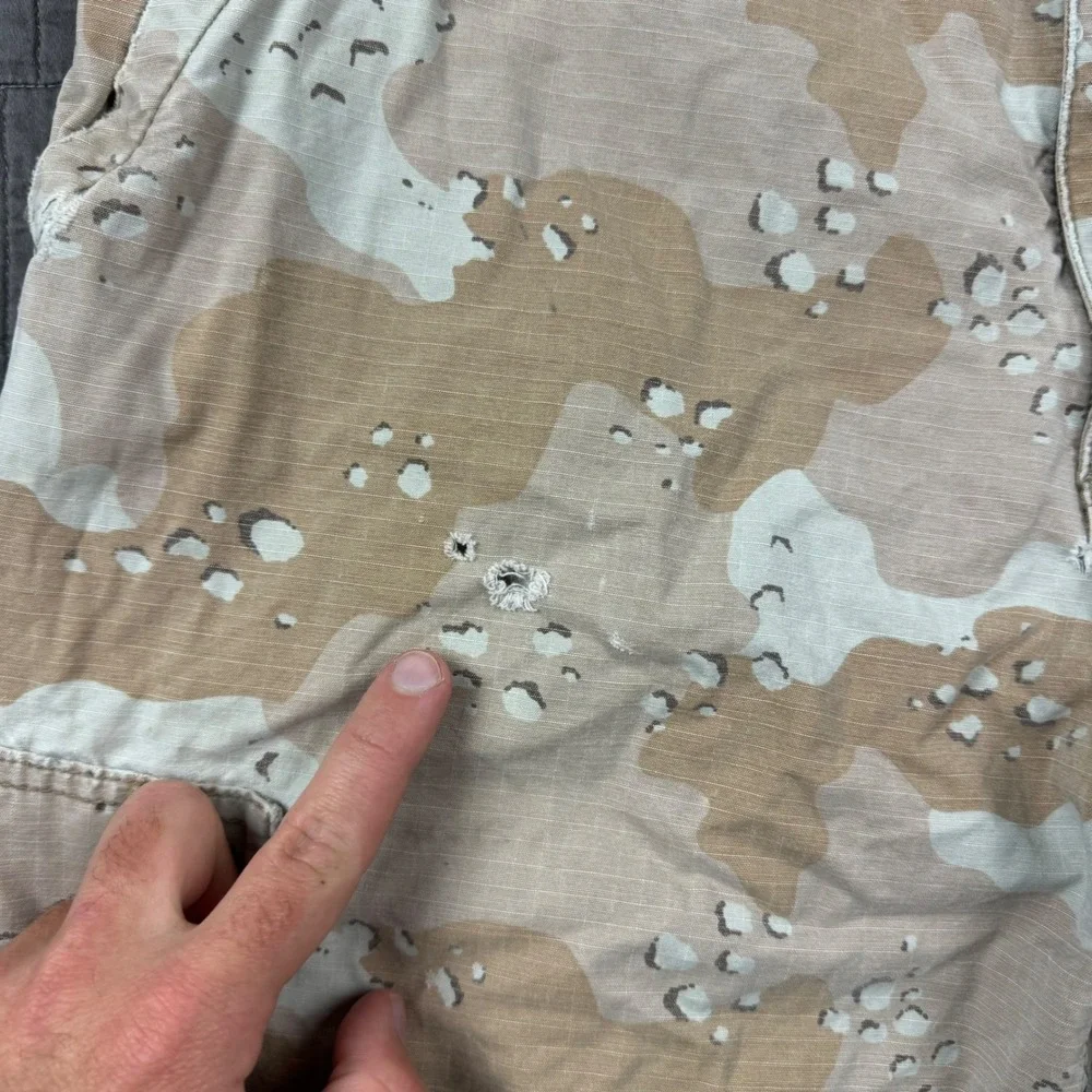 Y2K Mossimo Shorts Men 31 Chocolate Chip Camo Cargo Baggy 12